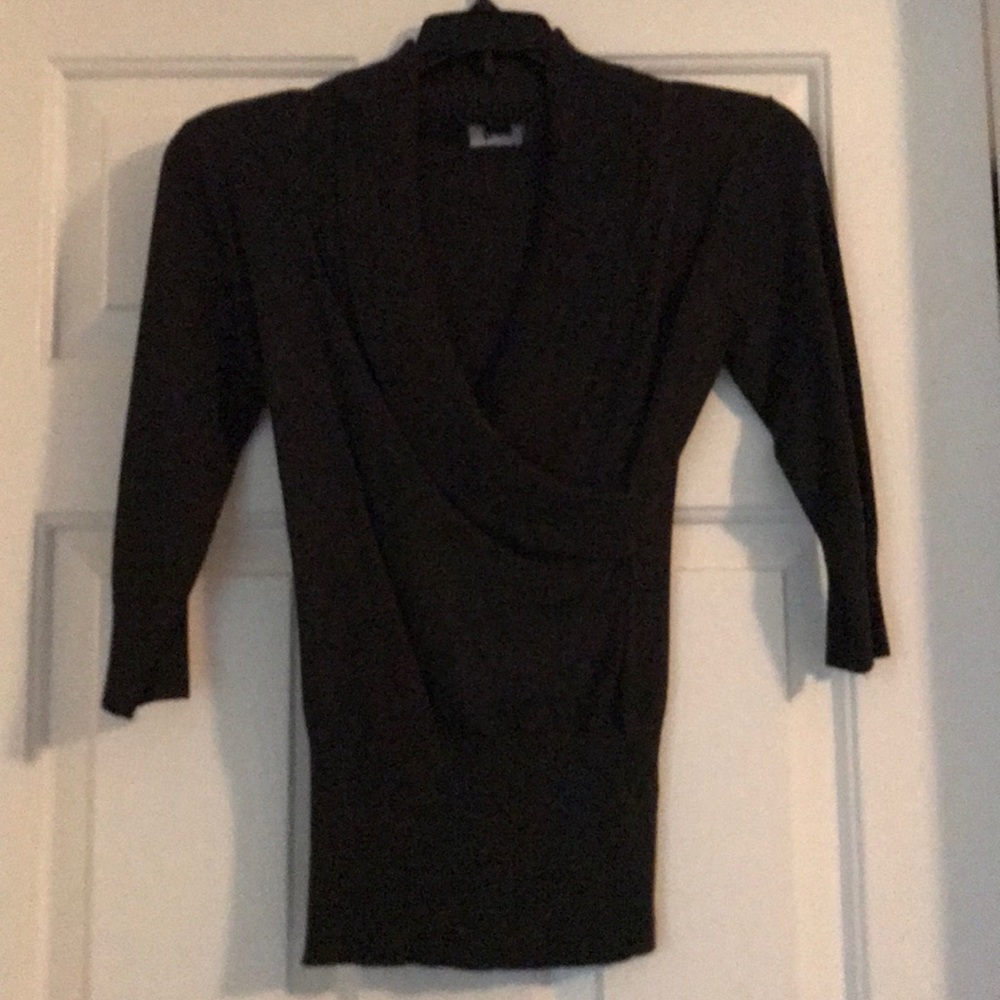 ¾ Length Wrap Sweater